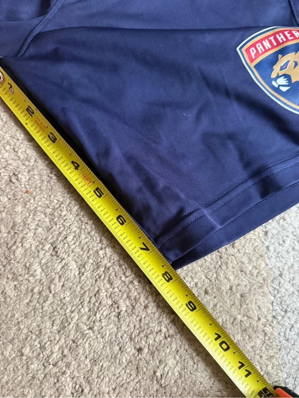 Under Armour youth XL Navy Athletic Panthers Logo Shorts